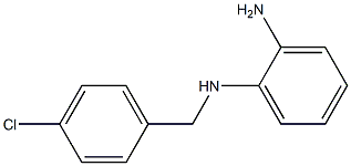 N-(4-CHLORO)-BENZYL O-PHENYLENE DIAMINE 구조식 이미지