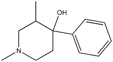 1,3-DIMETHYL-4-PHENYL-4-HYDROXYPIPERIDINE 구조식 이미지