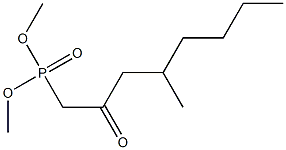 DIMETHYL 2-OXO-4-METHYLOCTYLPHOSPHONATE Structure