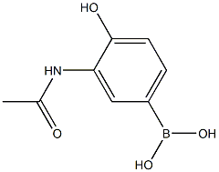 3-ACETAMIDO-4-HYDROXYPHENYLBORONIC ACID Structure