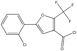 5-(2-CHLOROPHENYL)-2-(TRIFLUOROMETHYL)-3-FUROYL CHLORIDE Structure