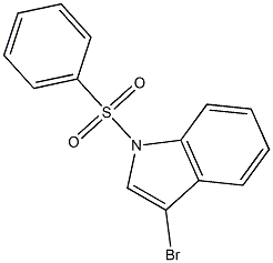 1-PHENYLSULFONYL-3-BROMOINDOLE Structure