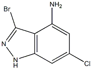 4-AMINO-3-BROMO-6-CHLOROINDAZOLE Structure