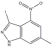 3-IODO-6-METHYL-4-NITROINDAZOLE 구조식 이미지