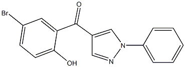 4-(5-BROMO-2-HYDROXYBENZOYL)-1-PHENYLPYRAZOLE Structure