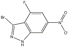 3-BROMO-4-FLUORO-6-NITROINDAZOLE 구조식 이미지