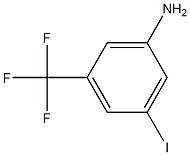 3-AMINO-5-IODO-1-TRIFLUOROMETHYLBENZENE 구조식 이미지