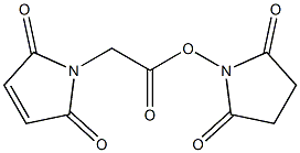 MALEIMIDOACETIC ACID N-SUCCINIMIDYL ESTER 구조식 이미지