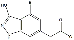 4-BROMO-3-HYDROXYINDAZOLE-6-METHYL CARBOXYLATE Structure