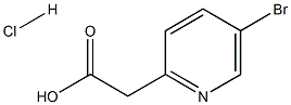 5-BROMO-2-PYRIDYLACETIC ACID HYDROCHLORIDE 구조식 이미지