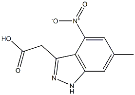 6-METHYL-4-NITRO-3-(1H)INDAZOLE METHYL CARBOXYLATE Structure