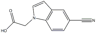 (5-cyano-1h-indol-1-yl)acetic acid 구조식 이미지