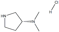 (R) -3-Dimethylaminopyrrolidine HCl 구조식 이미지
