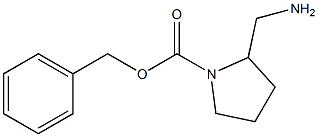 benzyl 2-(aminomethyl)pyrrolidine-1-carboxylate 구조식 이미지