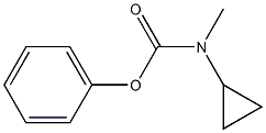 CYCLOPROPYLMETHYL-CARBAMIC ACID PHENYL ESTER Structure