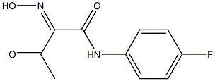 N-(4-FLUORO-PHENYL)-2-HYDROXYIMINO-3-OXO-BUTYRAMIDE Structure