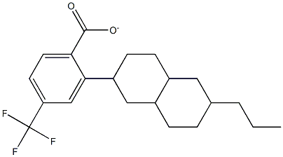 6-PROPYL-DECAHYDRONAPHTHALEN-2-YL4-(TRIFLUOROMETHYL)BENZOATE Structure