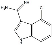 4-CHLORO-1H-INDOLE-3-CARBOXAMIDINE 구조식 이미지