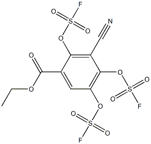 ETHYL 3-CYANO-4-TRIFLUROSULFONYLOXY BENZOATE 구조식 이미지