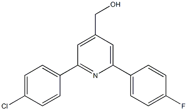 (2-(4-chlorophenyl)-6-(4-fluorophenyl)pyridin-4-yl)methanol Structure