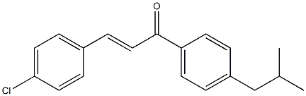 (E)-3-(4-chlorophenyl)-1-(4-isobutylphenyl)prop-2-en-1-one Structure