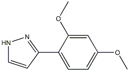 3-(2,4-Dimethoxyphenyl)pyrazole 구조식 이미지
