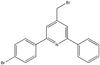 4-(bromomethyl)-2-(4-bromophenyl)-6-phenylpyridine 구조식 이미지