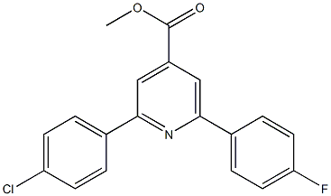 methyl 2-(4-chlorophenyl)-6-(4-fluorophenyl)pyridine-4-carboxylate Structure