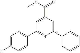 methyl 2-(4-fluorophenyl)-6-phenylpyridine-4-carboxylate Structure