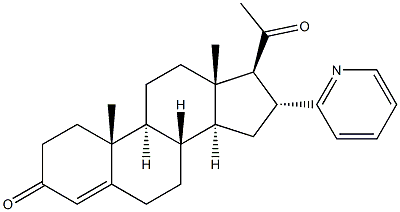 16alpha-(2-Pyridyl)-progesterone 구조식 이미지