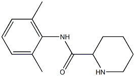 L-N-(2,6-DIMETHYLPHENYL)-2-PIPERIDINE CARBOXAMIDE 구조식 이미지