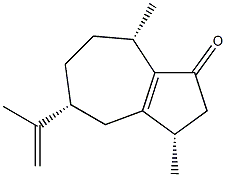 (3S,5R,8S)-3,8-dimethyl-5-prop-1-en-2-yl-3,4,5,6,7,8-hexahydro-2H-azulen-1-one 구조식 이미지