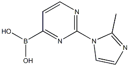 2-(2-METHYLIMIDAZOL-1-YL)PYRIMIDINE-4-BORONIC ACID Structure