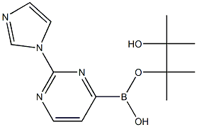 2-(IMIDAZOL-1-YL)PYRIMIDINE-4-BORONIC ACID PINACOL ESTER Structure