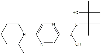 5-(2-METHYLPIPERIDIN-1-YL)PYRAZINE-2-BORONIC ACID PINACOL ESTER Structure