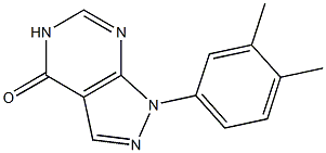 1-(3,4-DIMETHYL-PHENYL)-1,5-DIHYDRO-PYRAZOLO[3,4-D]PYRIMIDIN-4-ONE Structure