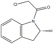 1-(CHLOROACETYL)-2-(R)-METHYLINDOLINE 구조식 이미지