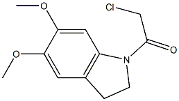 1-(CHLOROACETYL)-5,6-DIMETHOXYINDOLINE 구조식 이미지