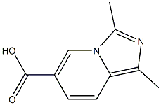 1,3-DIMETHYLIMIDAZO[1,5-A]PYRIDINE-6-CARBOXYLIC ACID Structure