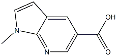 1-METHYL-1H-PYRROLO[2,3-B]PYRIDINE-5-CARBOXYLIC ACID Structure