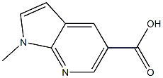 1-METHYL-1H-PYRROLO[2,3-B]PYRIDINE-5-CARBOXYLIC ACID 구조식 이미지