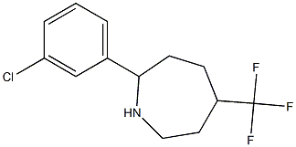 2-(3-CHLOROPHENYL)-5-(TRIFLUOROMETHYL)AZEPANE Structure