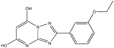 2-(3-ETHOXYPHENYL)[1,2,4]TRIAZOLO[1,5-A]PYRIMIDINE-5,7-DIOL 구조식 이미지