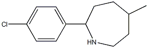 2-(4-CHLOROPHENYL)-5-METHYLAZEPANE 구조식 이미지