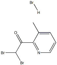 2,2-DIBROMO-1-(3-METHYLPYRIDIN-2-YL)ETHANONE HYDROBROMIDE 구조식 이미지