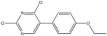 2,4-DICHLORO-5-(4-ETHOXYPHENYL)PYRIMIDINE 구조식 이미지