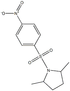 2,5-DIMETHYL-1-[(4-NITROPHENYL)SULFONYL]PYRROLIDINE 구조식 이미지