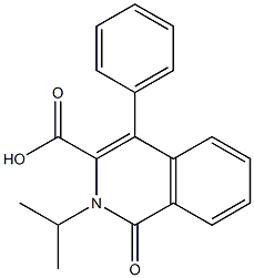 2-ISOPROPYL-1-OXO-4-PHENYL-1,2-DIHYDROISOQUINOLINE-3-CARBOXYLIC ACID Structure