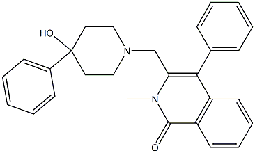 3-[(4-HYDROXY-4-PHENYLPIPERIDIN-1-YL)METHYL]-2-METHYL-4-PHENYLISOQUINOLIN-1(2H)-ONE Structure