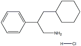 3-CYCLOHEXYL-2-PHENYLPROPAN-1-AMINE HYDROCHLORIDE Structure